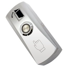 Buton iesire aplicabil din metal, cu LED CSB-805L