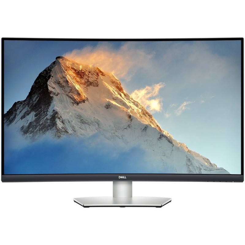 Monitor LED DELL curbat, S3221QS, 31.5", 4K UHD 3840x2160 @ 60Hz, 16:9, VA, 3000:1, 4ms, 300 cd/m2, VESA, HDMI, DP, USB, Height 