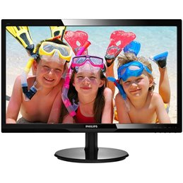 Monitor LED Philips 246V5LDSB/00, V-line, 24'' 1920x1080@60Hz, 16:9, TN, 1ms, 250nits,  Black, 3 Years, VESA100x100/VGA/DVI/HDMI