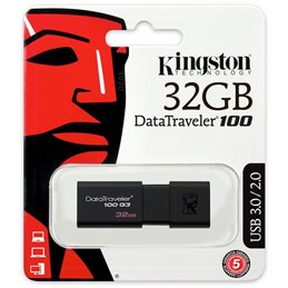 Kingston 32GB USB 3.0 DataTraveler 100 G3 (100MB/s read) EAN: 740617211719