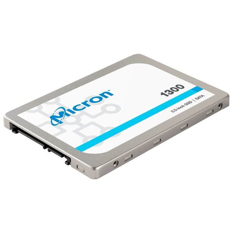 MICRON 1300 1TB SSD, 2.5” 7mm, SATA 6 Gb/s, Read/Write: 530 / 520 MB/s, Random Read/Write IOPS 90K/87K