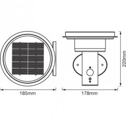 APLICA LEDVANCE LED SOLARA CU SENZOR