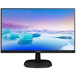 Monitor LED Philips 243V7QDSB/00, V-line, 23.8'' 1920x1080@60Hz, 16:9, IPS, 5ms, 250nits, Black, 3 Years, VESA100x100/VGA/DVI/HD