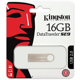 Kingston 16GB USB 2.0 DataTraveler SE9 (Metal casing) EAN: 740617198256