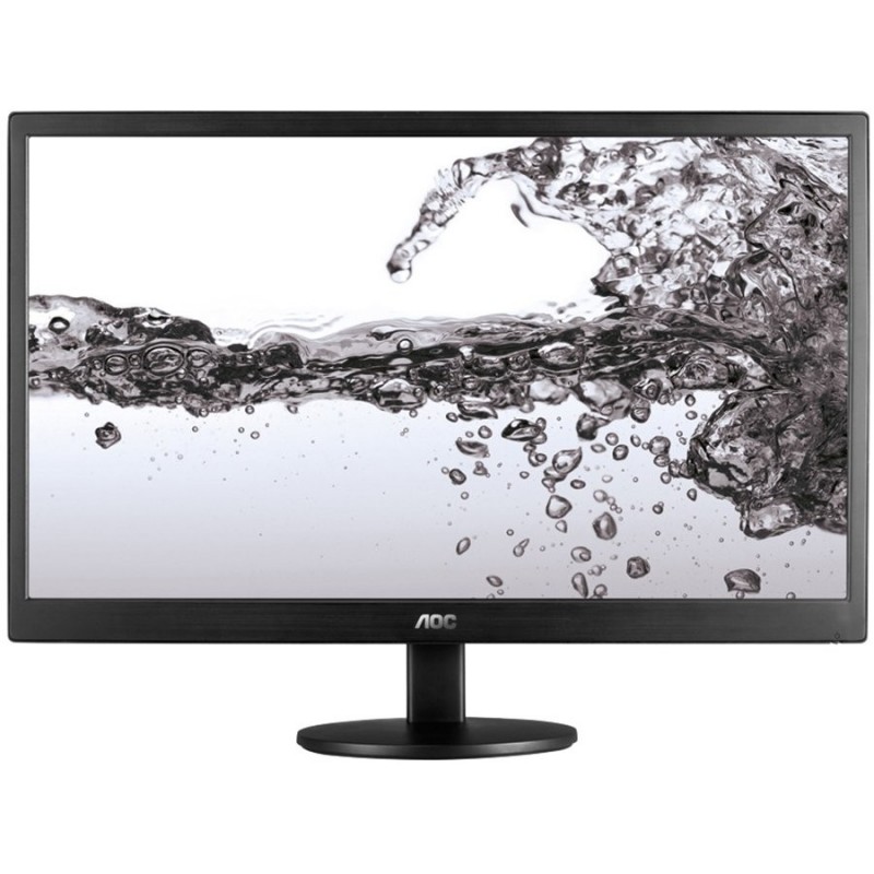 AOC 21.5''(54,6cm) Monitor LED E2270SWN (21.5'', 16:9, 1920x1080, LED, 200 cd/m2, 20.000.000 : 1, 5 ms, 110/75°, VGA, Black, War