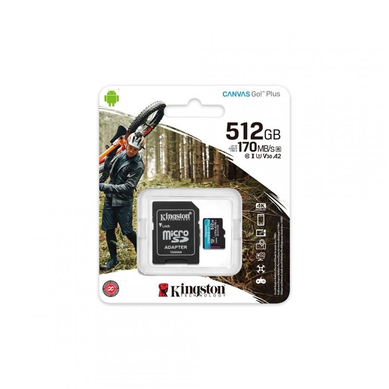 SD CARD KS 512GB CL10 UHS-I CANV GO PLUS