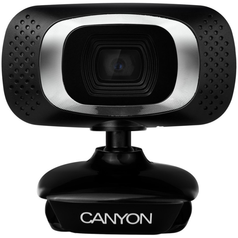CANYON 720P HD webcam with USB2.0. connector, 360° rotary view scope, 1.0Mega pixels, Resolution 1280*720, viewing angle 60°, ca