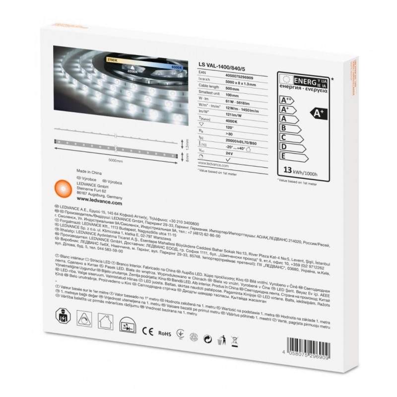 BANDA LED LEDVANCE 1400 4058075296909