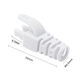 Manson mufa RJ45 alb, 100 buc. RJ45-CAP-WH