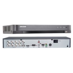 DVR AcuSense 8 ch. video 8MP, Analiza video, AUDIO HDTVI 'over coaxial' - HIKVISION iDS-7208HUHI-M1-S