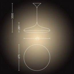 LAMPA SUSPENDATA PHILIPS HUE CHER