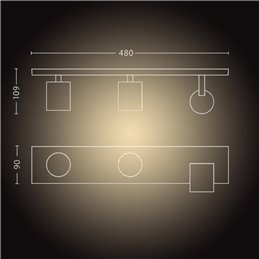 SPOT LED PHILIPS HUE RUNNER 3X5W ALB