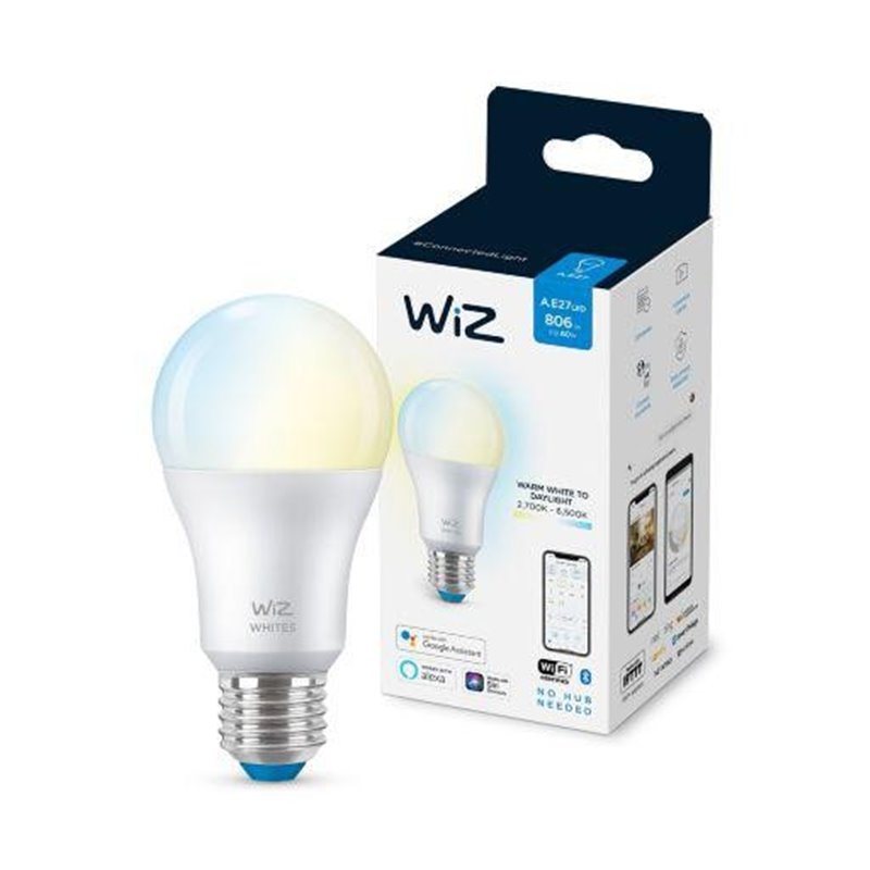 BEC LED PHILIPS WiZ WHITES A60 E27 8W