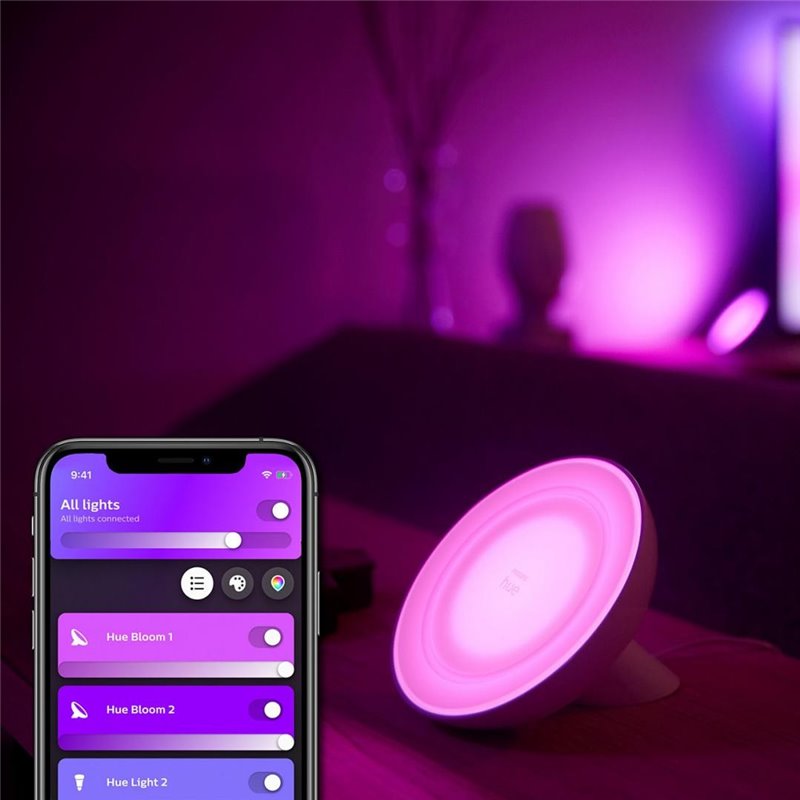 LAMPA LED MASA PHILIPS HUE BLOOM NEGRU
