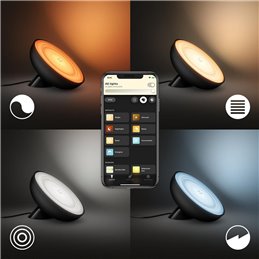 LAMPA LED MASA PHILIPS HUE BLOOM NEGRU