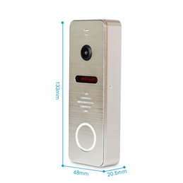 Kit Videointerfon AHD Morningtech 7” HD Slot Card - Silver