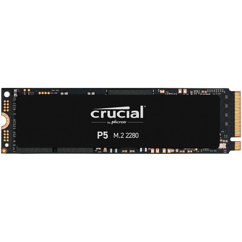 Crucial SSD 500GB P5 M.2 NVMe PCIEx4 80mm Micron 3D NAND 3400/3000 MB/s, 5yrs, 7mm Crucial SSD 500GB P5 M.2 NVMe PCIEx4 80mm Micron 3D NAND 3400/3000 MB/s, 5yrs, 7mm