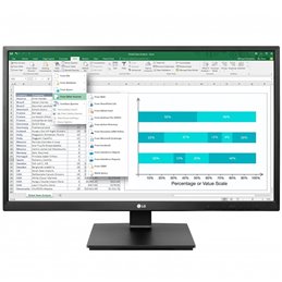 Monitor LED LG 24BK550Y-B 23.8'', 1920x1080, IPS, 1000:1, 5M:1, 178/178, 5ms, 250cd, VGA, DVI, HDMI, DisplayPort, speakers 2x1.2