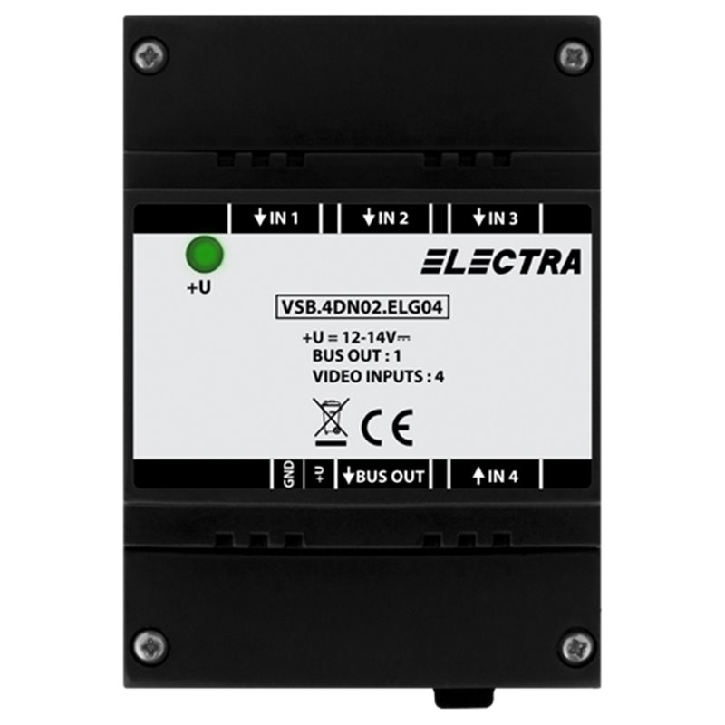 Doza selectie video, 4 intrari video SMART - ELECTRA VSB.4DN02.ELG04 Doza selectie video, 4 intrari video SMART - ELECTRA VSB.4DN02.ELG04