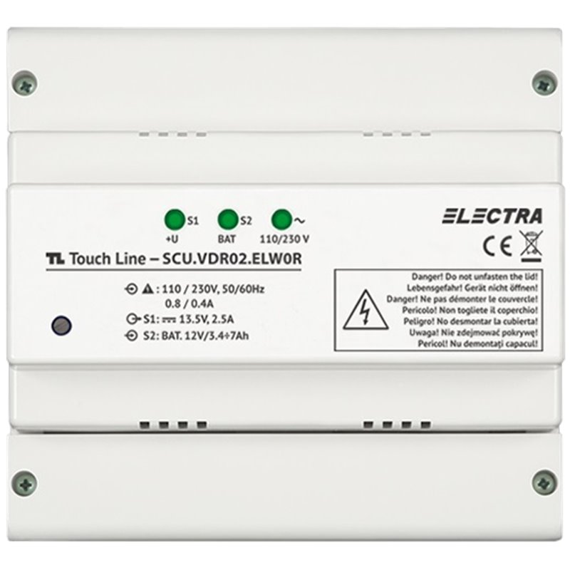 Unitate centrala de alimentare video REZIDENTIAL - 1 OUT - ELECTRA SCU.VDR02.ELW0R