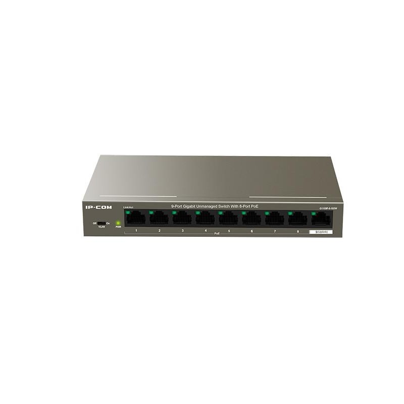 IP-COM 9-PORT PoE SWITCH G1109P-8-102W