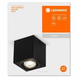 SPOT SURFACE SQUARE BK GU10...
