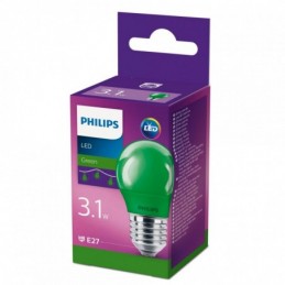 LED COLORED P45 E27 GREEN...