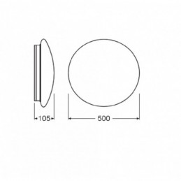 SF CIRC 500 V 42W 840 IP44...