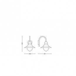 RAINDROP WALL LANTERN BLACK...